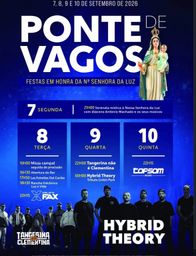 Cartaz Festas em honra da Nossa Senhora da Luz 2026 - Ponte de Vagos