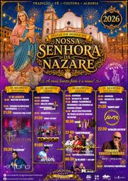 Cartaz Festas em honra da Nossa Senhora da Nazaré 2026 - Gafanha da Nazaré
