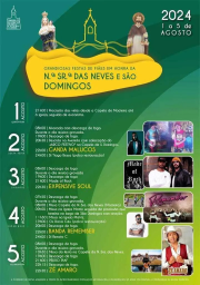 Cartaz Festas em Honra da Nossa Senhora das Neves 2024 - Fiães