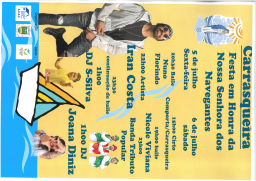 Cartaz Festas em Honra da Nossa senhora dos Navegantes 2024 - Carrasqueira