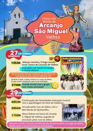 Cartaz Festas em honra de Arcanjo São Miguel 2026 - Valdrez