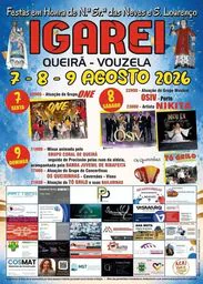 Cartaz Festas em Honra de Nª Srª das Neves e S. Lourenço 2026 - Queirã