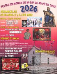 Cartaz Festas em honra de Nª Srª de Ao Pé da Cruz 2026 - Sernancelhe