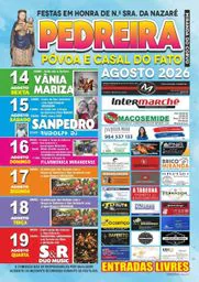Cartaz Festas em honra de N.ª Sra. da Nazaré 2026 - Pedreira