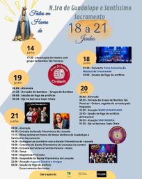 Cartaz Festas em honra de N.Sra de Guadalupe e Santíssimo Sacramento 2026 - Lousada