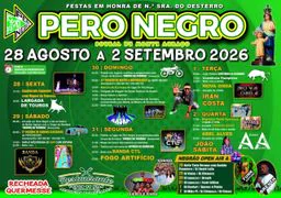 Cartaz Festas em honra de N.ª Sra. do Desterro 2026 - Pero Negro