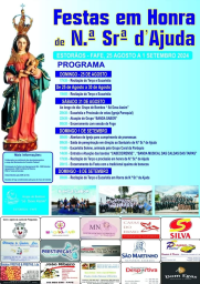 Cartaz Festas em Honra de Nossa Senhora da Ajuda 2024 - Fafe
