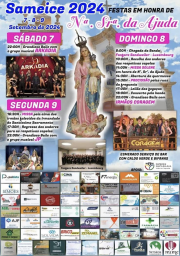 Cartaz Festas em Honra de Nossa Senhora da Ajuda 2024 - Sameice