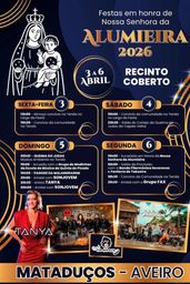Cartaz Festas em honra de Nossa Senhora da Alumieira 2026 - Mataduços