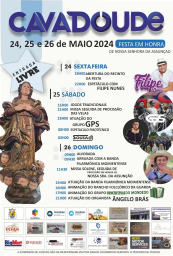 Cartaz Festas em Honra de Nossa Senhora da Assunção 2024 - Cavadoude