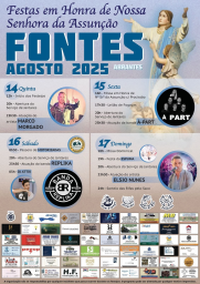 Cartaz Festas em Honra de Nossa Senhora da Assunção 2025 -Fontes