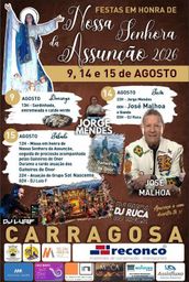 Cartaz Festas em honra de Nossa Senhora da Assunção 2026 - Carragosa