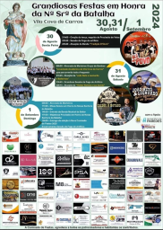 Cartaz Festas em Honra de Nossa Senhora da Batalha 2024 - Vila Cova de Carros
