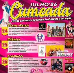 Cartaz Festas em Honra de Nossa Senhora da Conceição 2026 - Cumeada
