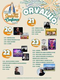Cartaz Festas em Honra de Nossa Senhora da Confiança 2026 - Orvalho