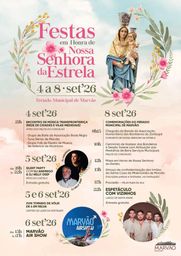Cartaz Festas em honra de Nossa Senhora da Estrela 2026 - Marvão