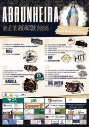 Cartaz Festas em Honra de Nossa Senhora da Graça 2024 - Abrunheira