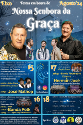 Cartaz Festas em Honra de Nossa Senhora da Graça 2024 - Eixo