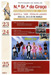 Cartaz Festas em Honra de Nossa Senhora da Graça 2024 - Quintela