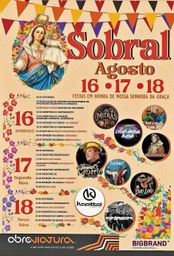 Cartaz Festas em honra de Nossa Senhora da Graça 2026 - Sobral