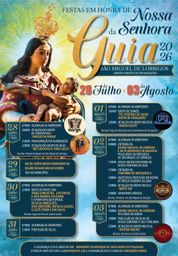 Cartaz Festas em honra de Nossa Senhora da Guia 2026 - São Miguel de Lobrigos