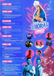 Cartaz Festas em honra de Nossa Senhora da Hora 2025 - Paços de Ferreira