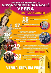 Cartaz Festas em Honra de Nossa Senhora da Nazaré 2024 - Verba