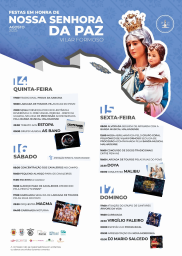 Cartaz Festas em Honra de Nossa Senhora da Paz 2025 - Vilar Formoso