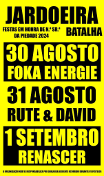 Cartaz Festas em Honra de Nossa Senhora da Piedade 2024 - Batalha