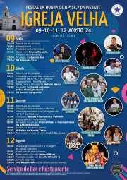 Cartaz Festas em Honra de Nossa Senhora da Piedade 2024 - Igreja Velha