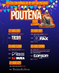 Cartaz Festas em honra de Nossa Senhora da Piedade 2026 - Poutena