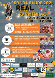 Cartaz Festas em Honra de Nossa Senhora da Saúde 2024 - Farminhão