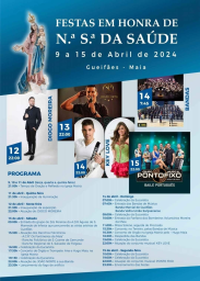 Cartaz Festas em Honra de Nossa Senhora da Saúde 2024 - Gueifães