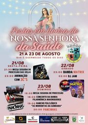 Cartaz Festas em honra de Nossa Senhora da Saúde 2026 - Gândara