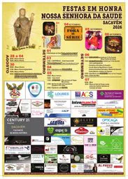 Cartaz Festas em honra de Nossa Senhora da Saúde 2026 - Sacavém