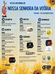 Cartaz Festas em Honra de Nossa Senhora da Vitória 2024 - Pataias
