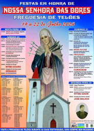 Cartaz Festas em Honra de Nossa Senhora das Dores 2024 - Telões