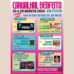Cartaz Festas em Honra de Nossa Senhora das Mercês 2024 - Carvalhal Benfeito