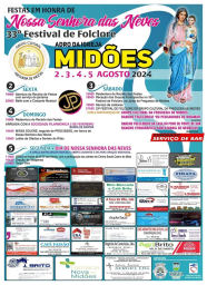 Cartaz Festas em Honra de Nossa Senhora das Neves 2024 - Midões