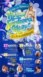 Cartaz Festas em honra de Nossa Senhora das Neves 2026 - Neves