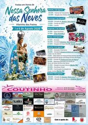 Cartaz Festas em Honra de Nossa Senhora das Neves 2026 - Vilarinho dos Freires