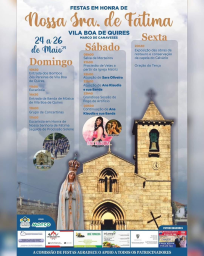 Cartaz Festas em Honra de Nossa Senhora de Fátima 2024 - Vila Boa de Quires