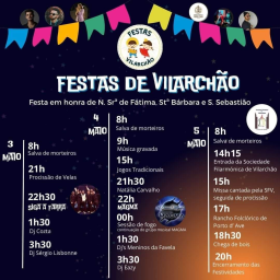 Cartaz Festas em Honra de Nossa Senhora de Fátima 2024 - Vilarchão