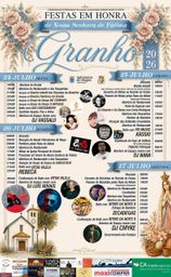 Cartaz Festas em honra de Nossa Senhora de Fátima 2026 - Granho