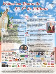 Cartaz Festas em Honra de Nossa Senhora de Fátima 2026 - Queluz de Baixo