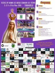 Cartaz Festas em honra de Nossa Senhora de Fátima 2026 - Tabuadelo