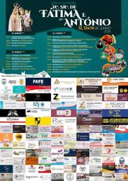 Cartaz Festas em honra de Nossa Senhora de Fátima e Santo António 2026 - Moreira do Rei