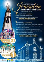 Cartaz Festas em Honra de Nossa Senhora de Jerusalém 2026 - Sendim da Serra