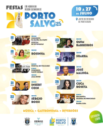 Cartaz Festas em Honra de Nossa Senhora de Porto Salvo 2025 - Oeiras