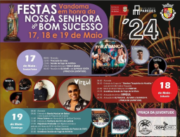 Cartaz Festas em Honra de Nossa Senhora do Bom Sucesso 2024 - Vandoma